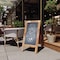Flash Furniture Rustic Brown Wood A-Frame Magnetic Chalkboard Set HGWA-GD1I-CRE8-942315-GG - alternate 1
